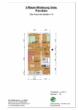 Grundriss - 3-Raum-Wohnung mit Loggia