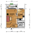 Grundriss - Erstbezug nach Sanierung 1 Raum Wohnung