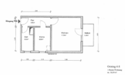 Grundriss - 1-Raum-Wohnung mit Balkon in der Parchimer Oststadt