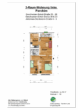 Grundriss - 3-Raum-Wohnung mit Loggia