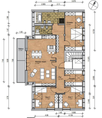Neubau in traumhafter Lage in Mühl Rosin - Grundriss (12277)