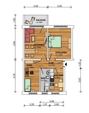 Dein Start ins eigene Zuhause – Wohnen 3.0! - Grundriss (13464)
