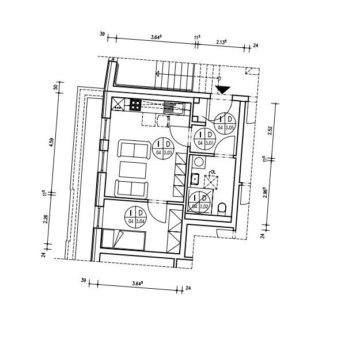altersfreundliche Wohnung in der Innenstadt - Grundriss (13413)