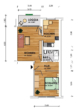 Grundriss - Erstbezug nach Sanierung – 2-Raum-Wohnung im Hochparterre mit Balkon!